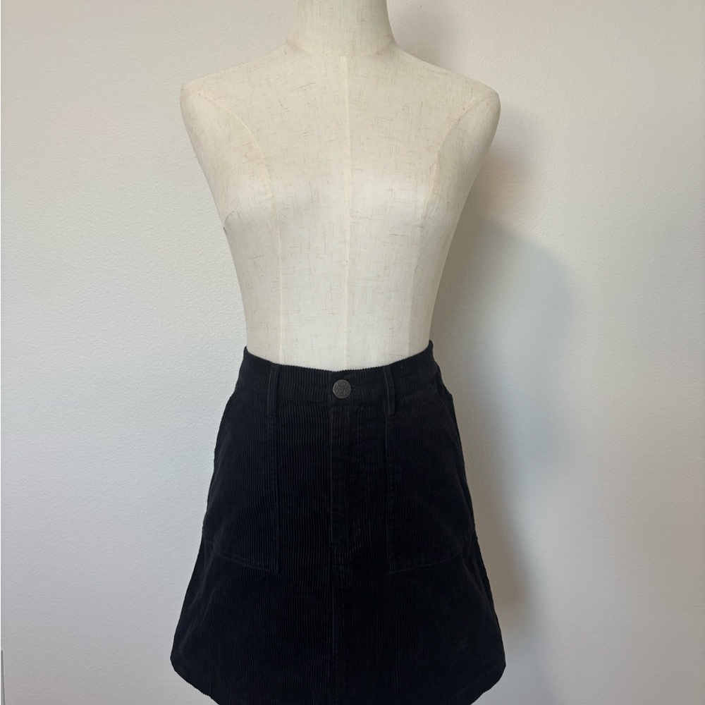 Lucy & Yak Black Corduroy Skirt
